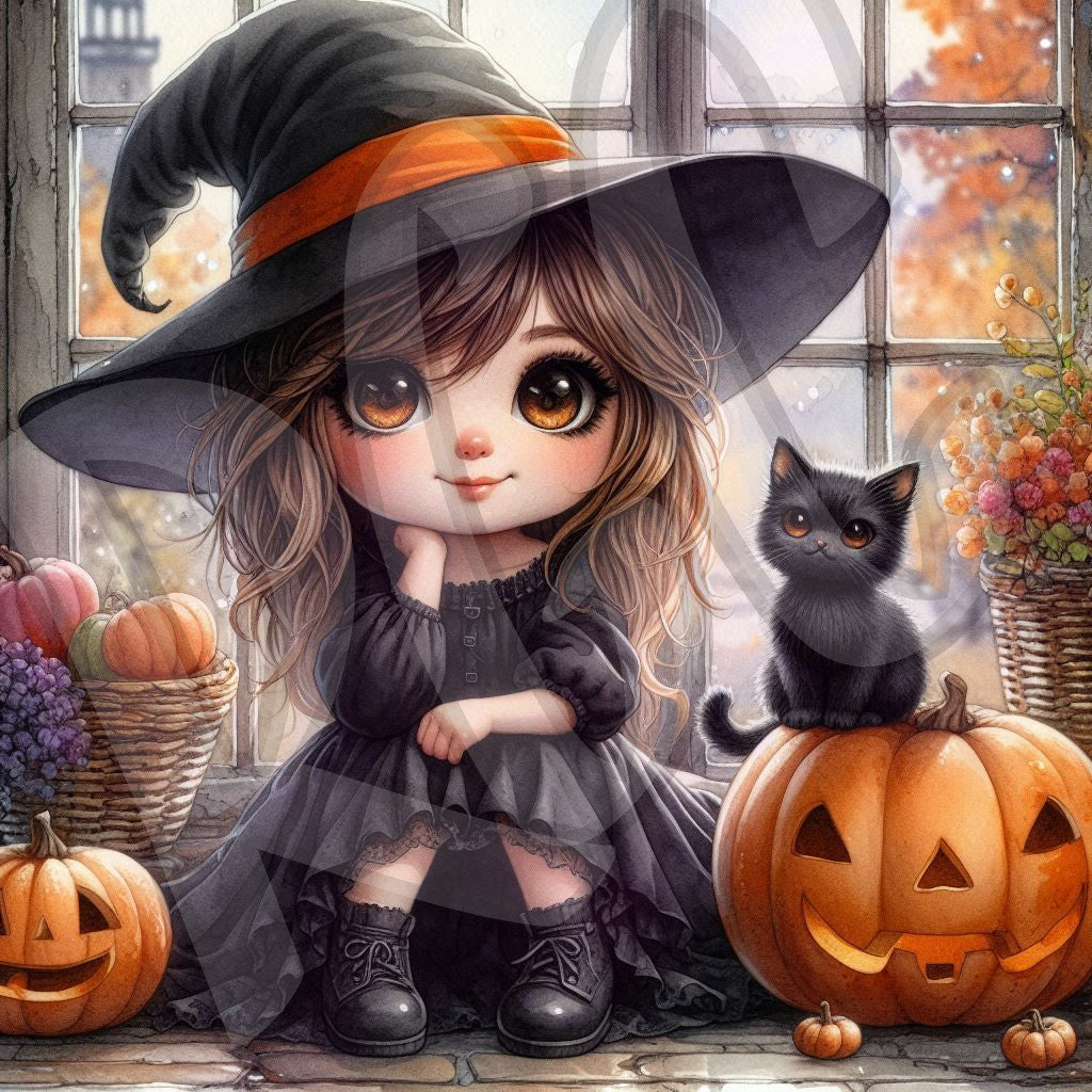 Pumpkin witch