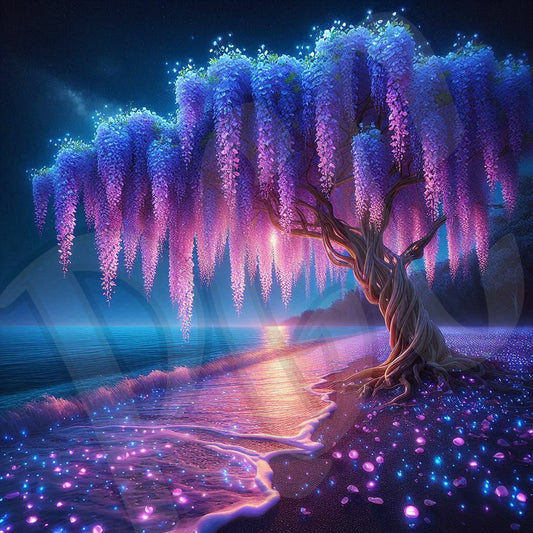 Illuminating Wisteria Tree