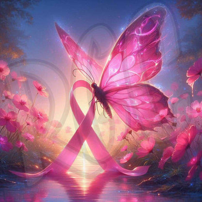 Breast Cancer Awareness Butterfly
