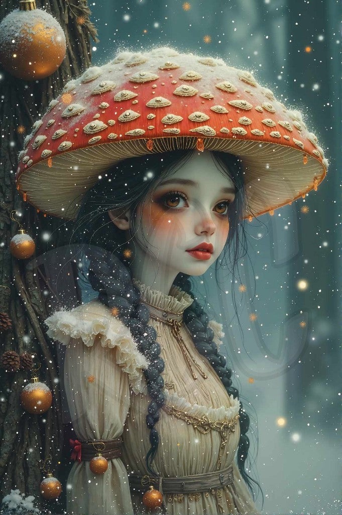 Snow Cap Mushroom Girl