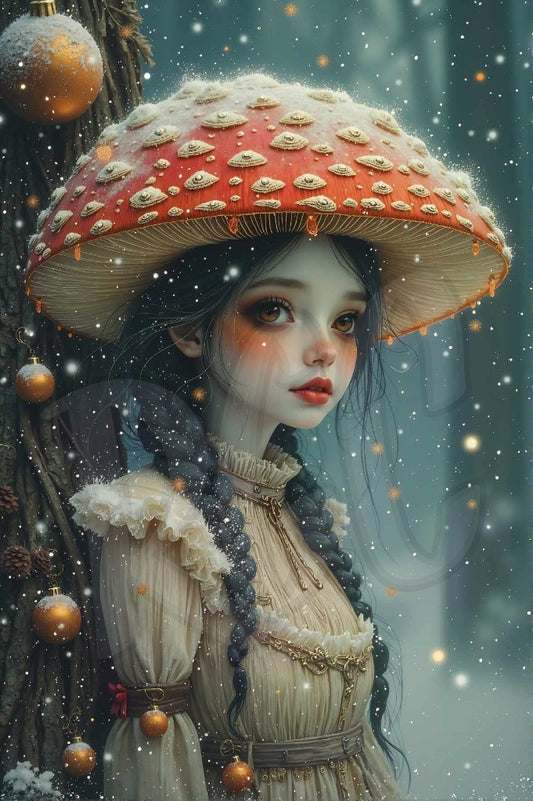 Snow Cap Mushroom Girl