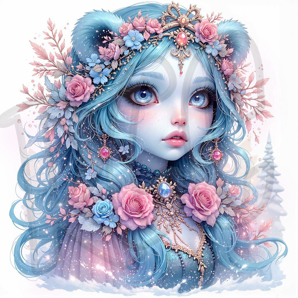 Floral Princess Bear