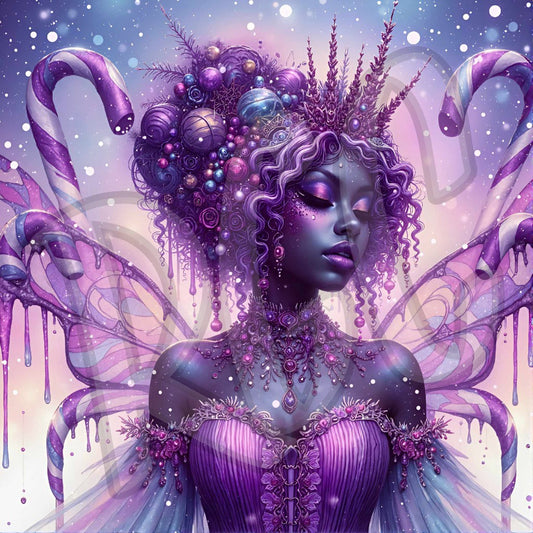Purple Candy Cane Fairy