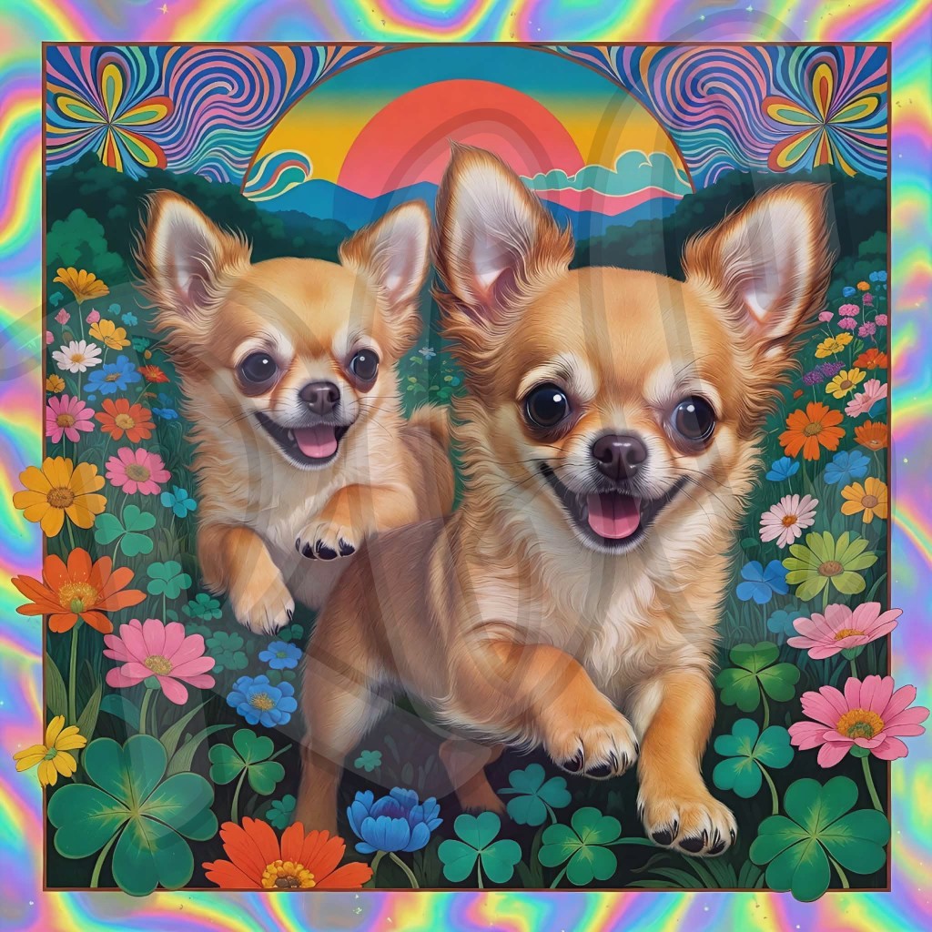 Psychedelic Spring Chihuahua