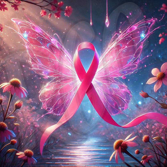 Breast Cancer Awareness Butterfly