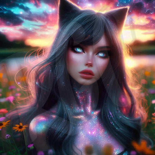 Sunset Sparkles Cat
