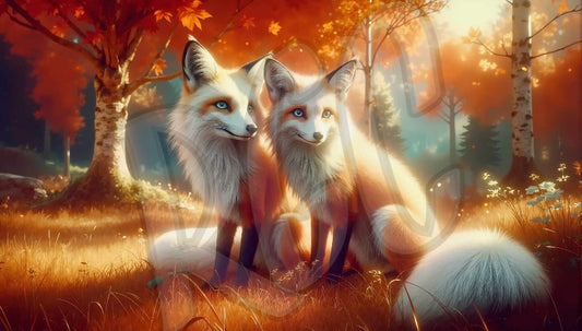 Fox Pair Prepare for Winter