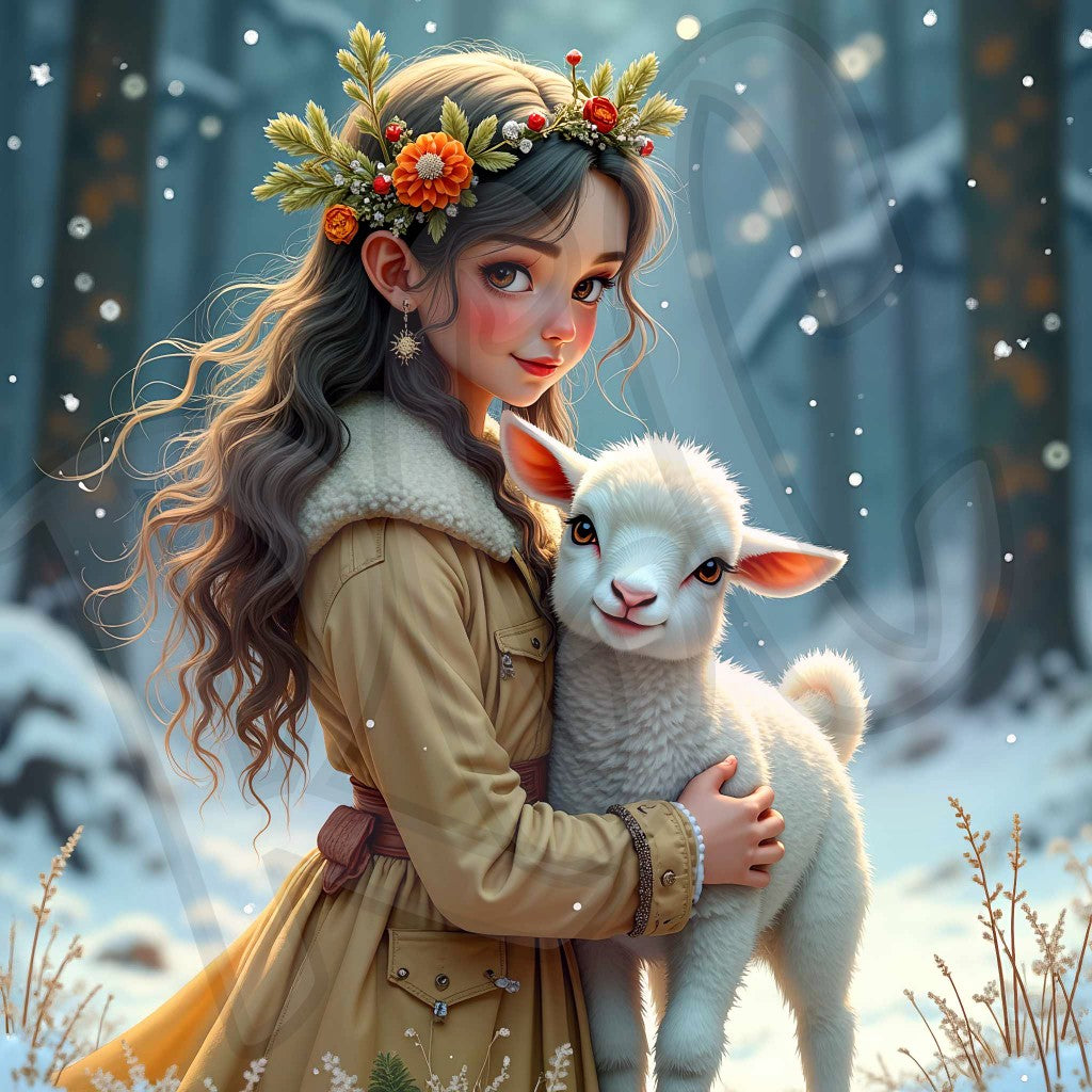 Winter Forest Friends w/Lamb 1-3