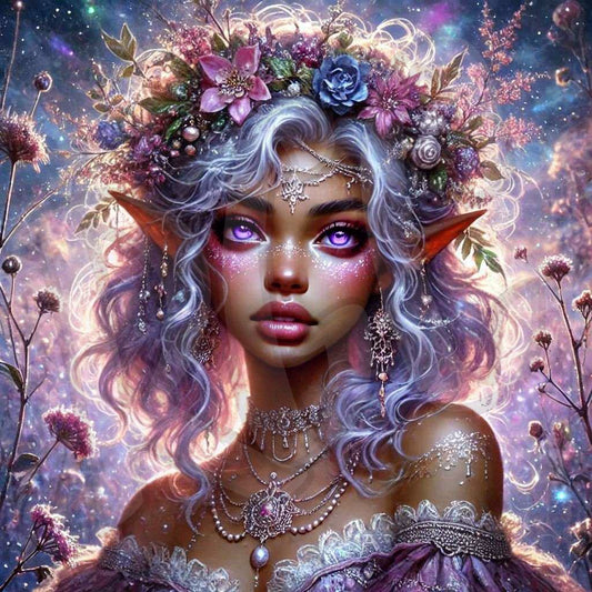 Amethyst magic elf