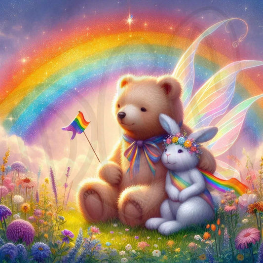 Bear and Bunny Celebrate Pride
