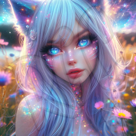 Neon Whiskers Cat