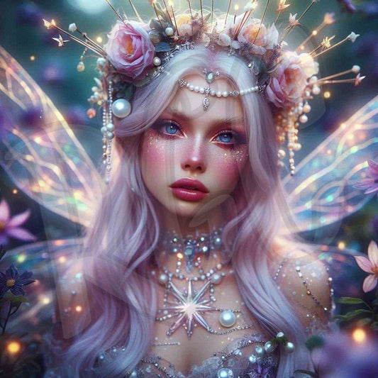 Lila star flower faerie