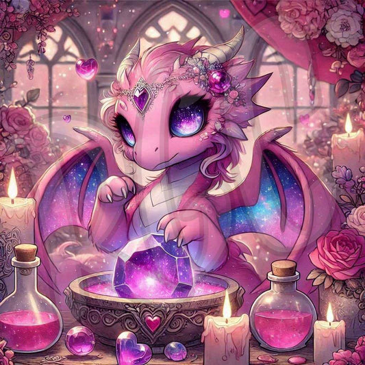 Crystal valentine dragon