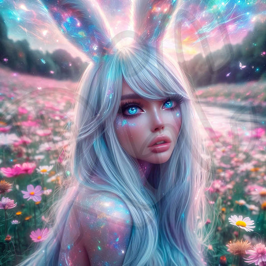 Electric Pastel Bunny