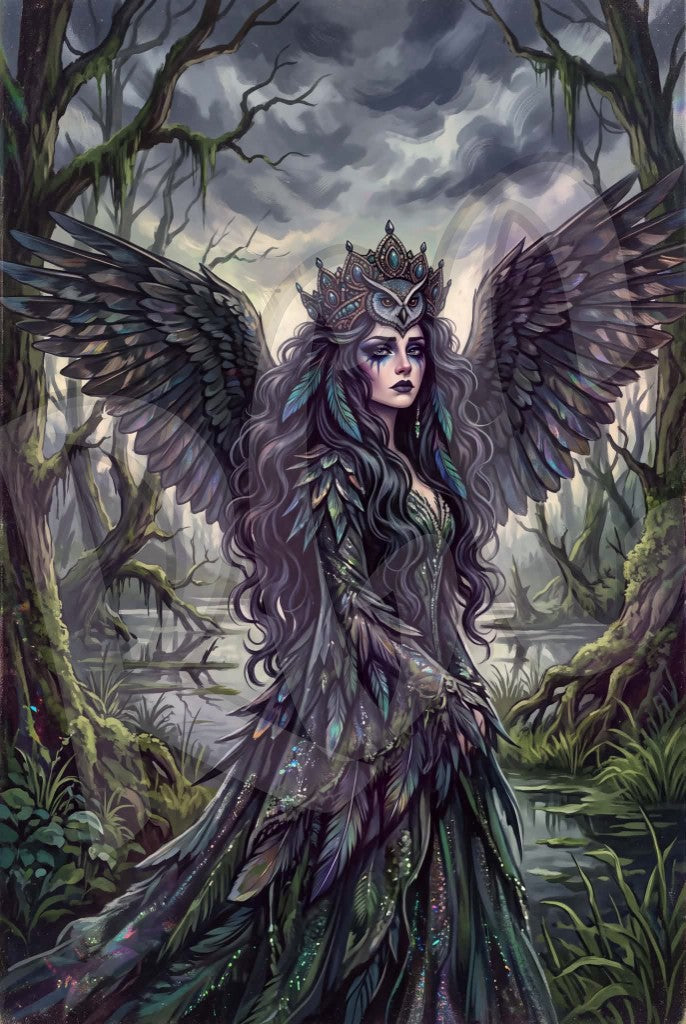 Melancholy Owl Woman