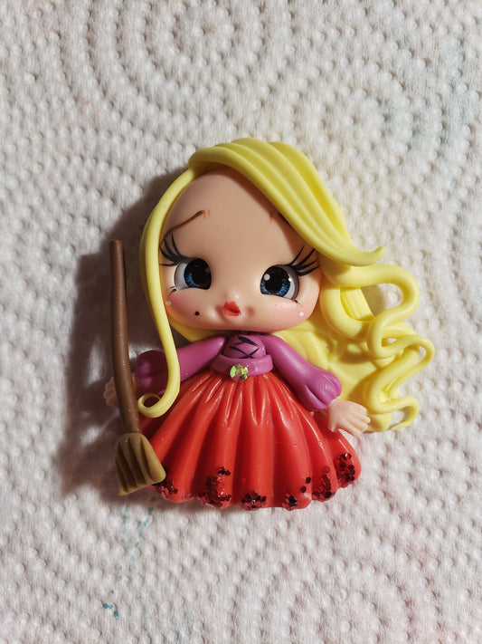 Blonde hair hocus pocus claydoll