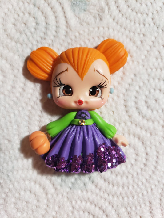 Red hair hocus pocus claydoll